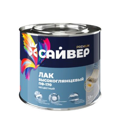 Лак ПФ-170 по металлу и дереву, глянцевый (Сайвер)