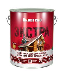 АКВАТЕКС-Экстра  защитное текстурное покр. [Красное дерево 3 л,от плесени,гниения,синевы]